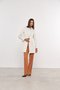 Casaco Feminino Reto Alongado 2 Botões Off White