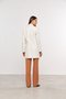 Casaco Feminino Reto Alongado 2 Botões Off White