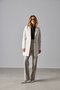 Casaco Feminino Reto Alongado 2 Botões Off White