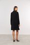 Casaco Longo de Lã Feminino Preto