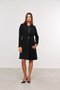 Casaco Longo de Lã Feminino Preto