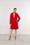 Casaco Longo de Lã Feminino Vermelho