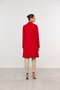Casaco Longo de Lã Feminino Vermelho