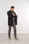 Casaco Masculino Longo Preto