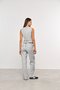 Colete Curto Feminino de Alfaiataria Premium Cinza Claro