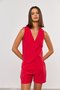 Colete Feminino Curto Vermelho
