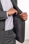 Costume Masculino Slim 2 Botões Lapela Fina Grafite
