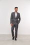 Costume Masculino Slim 2 Botões Lapela Fina Grafite