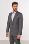 Costume Masculino Slim 2 Botões Lapela Fina Grafite