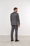 Costume Masculino Slim 2 Botões Lapela Fina Grafite