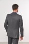 Costume Masculino Slim 2 Botões Lapela Fina Grafite