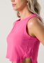 Cropped com Recorte Lateral Rosa Pink