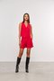 Short Feminino Curto de Alfaiataria Vermelho